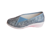ballerine élastique coté bleu 76120
