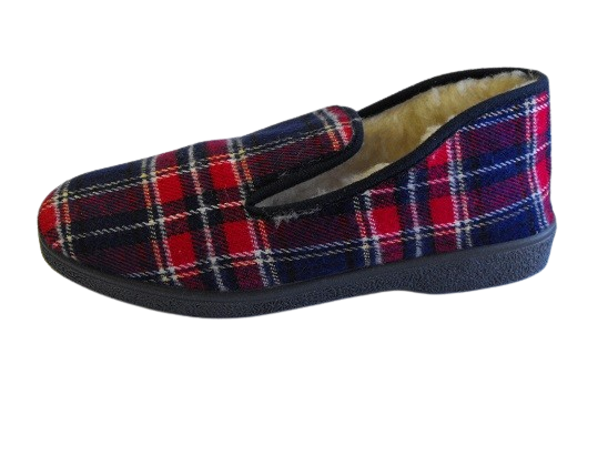 Charentaise homme  carreaux marine